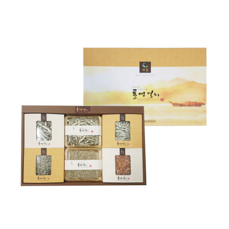 내음 특별해 통영멸치 선물세트6종 2호 대멸160g,중멸160g,소멸160g,자멸170g,세멸190g,홍새우80g