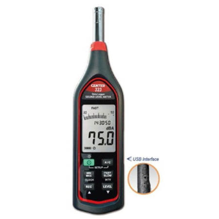 대동상사 고정밀소음계 CENTER-323 30~130dB ±1.4dB 데이터로그 아파트소음