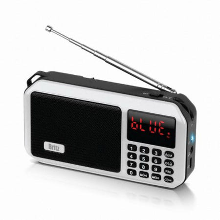 브리츠 휴대용 블루투스 스피커 라디오 BZ-LV980 화이트 효도라디오
