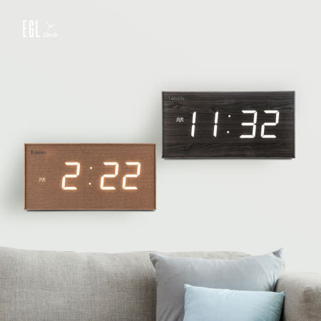 [지성아이엔씨]엘클락 국산 무소음 FM수신 클래식 LED벽시계 42cm 잘보이고 정확한 디지털벽시계