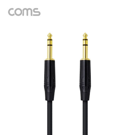 Coms OFC 스테레오 케이블 6.5 ,6.3, 1.8M AUX 3극 / BT782