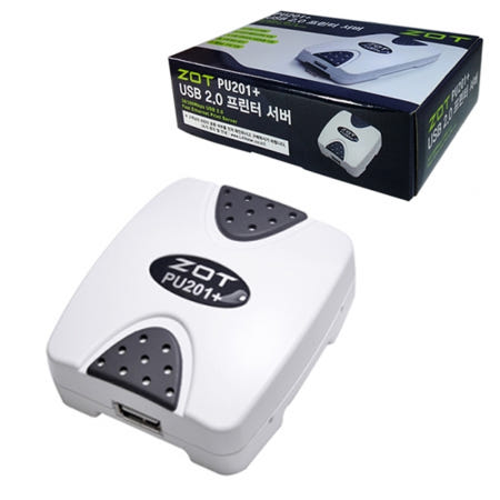 [라인업시스템]랜스타 ZOT PU201 PLUS 프린터서버 USB2.0 1포트 프린터 공유기