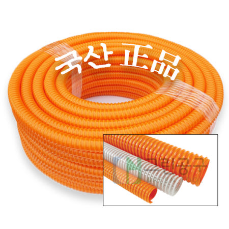 일반나선호스 25mm 32mm 38mm (50M 롤 판매) 양수기호스 물호스 투명호스 펌프 배수