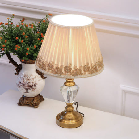 [삼성인테리어조명]자벳 단스탠드 꽃 레이스갓 클래식 엔틱 프로방스 스타일 조명 호텔 인테리어