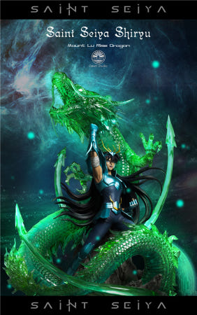 [해외]세인트세이야 드래곤 시류 피규어 한정판 Dawn