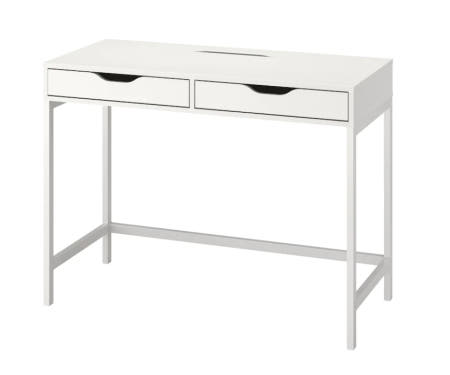 이케아 ALEX 알렉스 책상 화이트 100x48cm 304.735.59