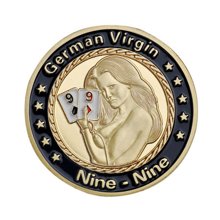 [해외]커 딜러 버튼 카드 가드 mm 카지노 액세서리 보호기 금속 코드 커칩