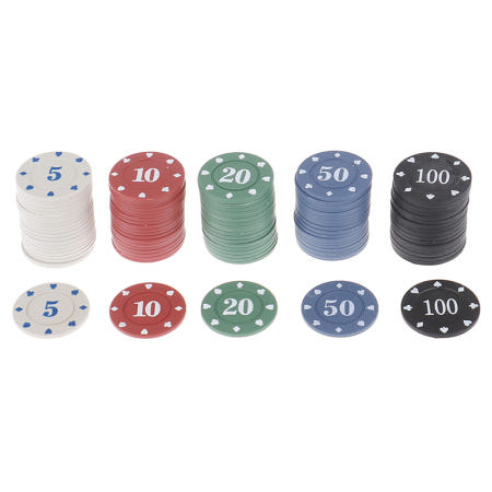 [해외]커 칩 pcs 라운드 플라스 카지노 카드 게임 바카라 Accessoires