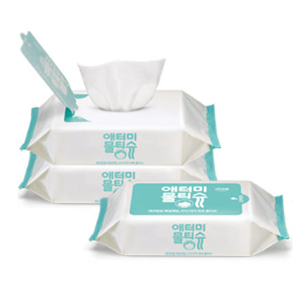 애터미 물티슈 촉촉하고 도톰한 휴대용 여행용 20매 x 3개