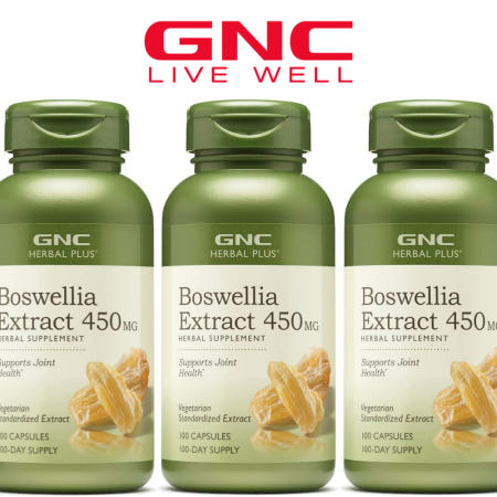 [해외]GNC 보스웰리아 추출물 450mg 100캡슐 지앤씨 2+1 3병