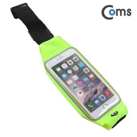 [라이트컴]Coms iOS 스마트폰 6플러스 포켓 벨트 그린 스포츠 운동 자전거 등산/ ITB559