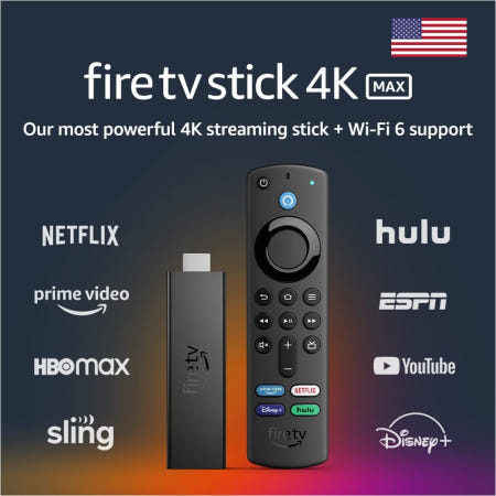 [해외]FireTV Stick 4K Max Wi-Fi 6을 지원 고성능4K Alexa Voice