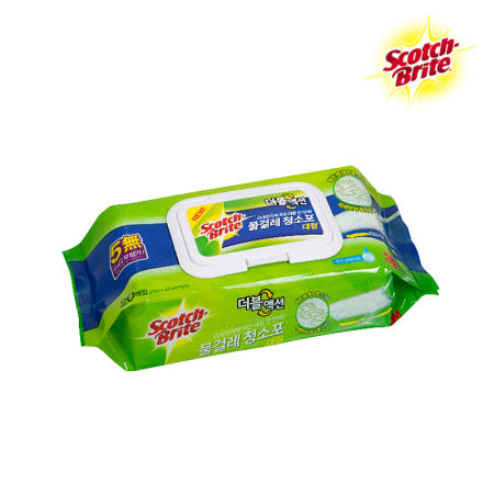 3M 물걸레 청소포-최신형 더블액션 대형 20매 스카치브라이트