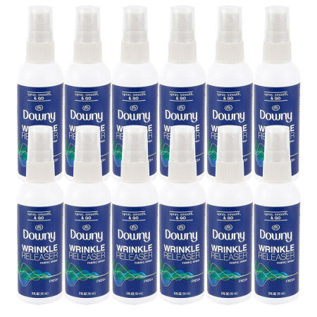 [해외]Downy Fresh Wrinkle Releaser Fabric Spray 다우니 링클릴리저 옷 구김 제거 스프레이 프레쉬향 90ml 12통