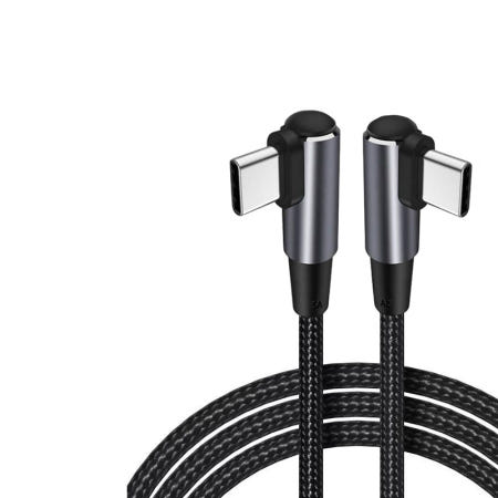 [플랜트]투에이비 PD 100w C to C 타입 L자형 초고속 충전 케이블 0.5m