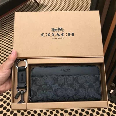 [해외]남자 명품 가방    미국  남성 장지갑 머니클립 다카드 슬롯 클러치 반지갑 선물세트