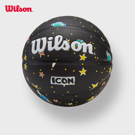 [Wilson][해외]NBA NCAA 윌슨 농구공 ICON 블랙 PU 5호 학생 청소년 신상 WZ2011202