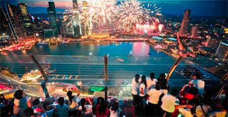 싱가포르  마리나베이 샌즈 스카이파크 전망대