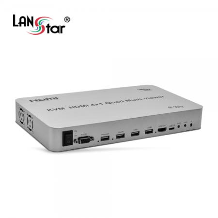 라인업시스템 LANSTAR LS-HDM402KVM-4K HDMI 4:1 KVM 멀티뷰어