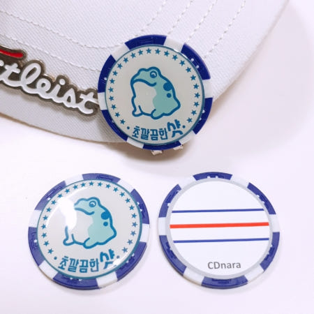 [캐디나라]카지노칩 골프 볼마커 제작 마크 두꺼비