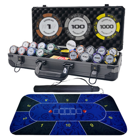 [해외]텍사스 홀덤칩 테이블 게임세트 포커게임 바카라테이블 보드게임