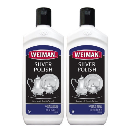 [해외]Weiman Silver Cleaner & Polish 은 세척+광택제 237ml x2팩
