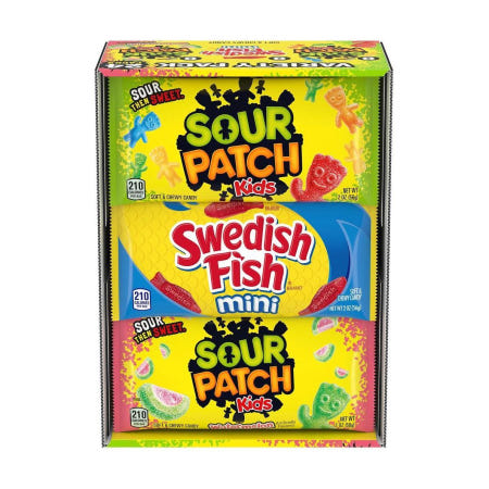 [해외]사워패치키즈 사우어패치 키즈 스위디쉬 스웨디쉬 피쉬 젤리 구미 56g 24개 (미국배송) Sour Patch Kids Sour Patch Kids and Swedish Fi