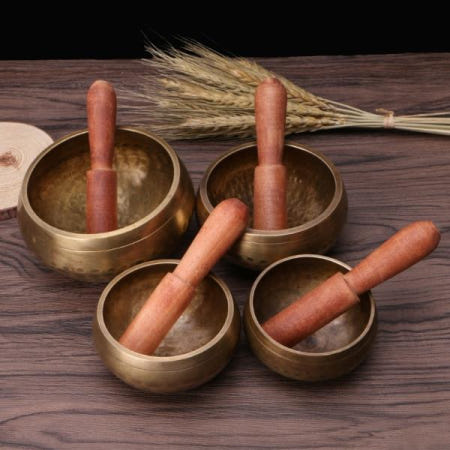 [해외]불교용품 제사그릇 공양기티베트 불교 노래 그릇 손을 망치로 요가 구리 차크라 명상 선물