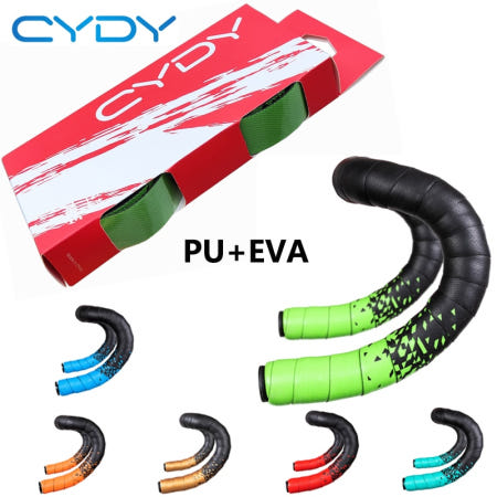 [해외]CYDY자전거 핸들 바 테이프 PU EVA 사이클링 도로 자전거 그립 미끄럼 방지 자