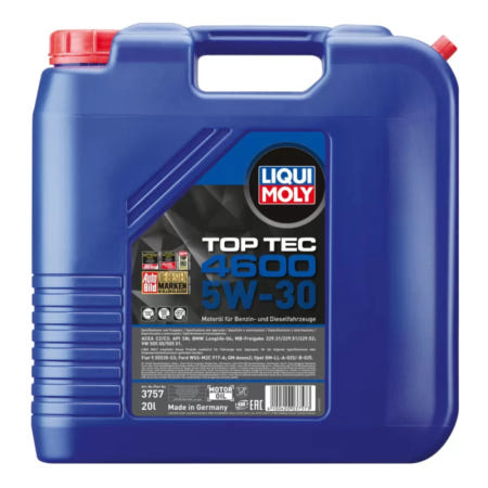 [해외]리퀴몰리 탑텍 4600 5w30 20L liqui moly top tec