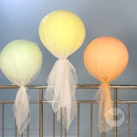 [해외][무료배송]거대한 헬륨 풍선 1.5m 핑크 화이트 원사 장식 장난감 생일 파티 결혼식 발렌타인 데이 제안 축제 장면 레이아웃