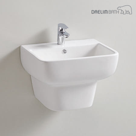대림바스 CL369 평면붙임세면기 반다리 사각형