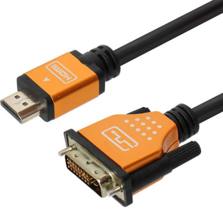 엠비에프 HDMI to DVI 듀얼 골드 케이블 1.8M MBF-DMHMG018
