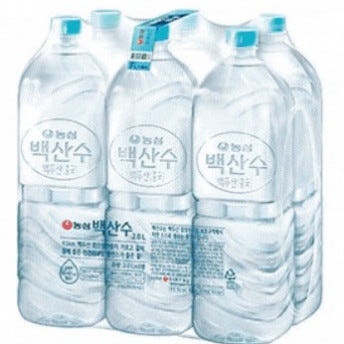 농심 백산수 무라벨 2LX6병 안전한 미네랄워터