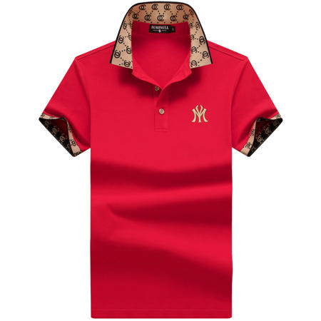 [해외]남자반팔티 남자명품반팔 남자여름티셔츠 홍콩브랜드 고급 남성복 비즈니스 반팔티 구미 남성 캐주얼 카라 빅사이즈 폴로티셔츠 러쉬