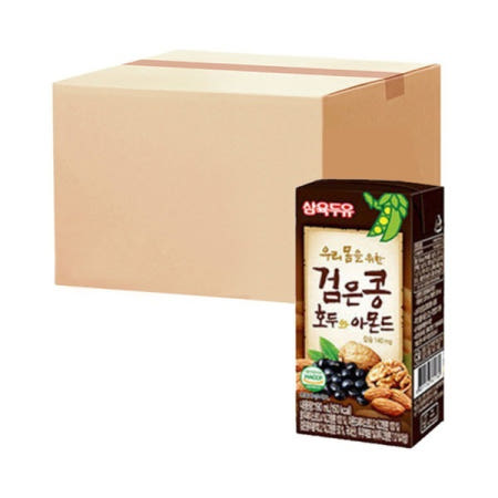 삼육두유 검은콩호두아몬드 190ml 96팩 고칼슘 건강한 음료 간식 사무실 회사 부모님 선물 대용식 병원 환자용 식사