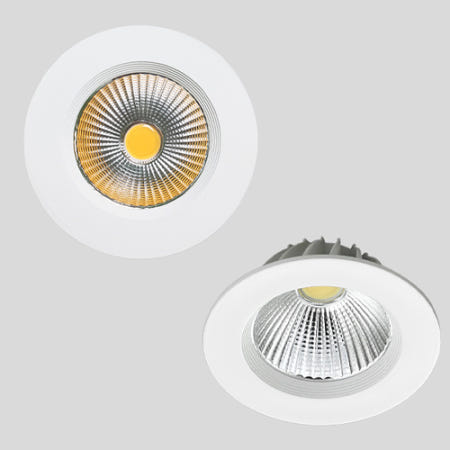 HJ 5236 다운라이트 LED 12W 외경103mm 타공95-100mm(4인치) COB 매입등