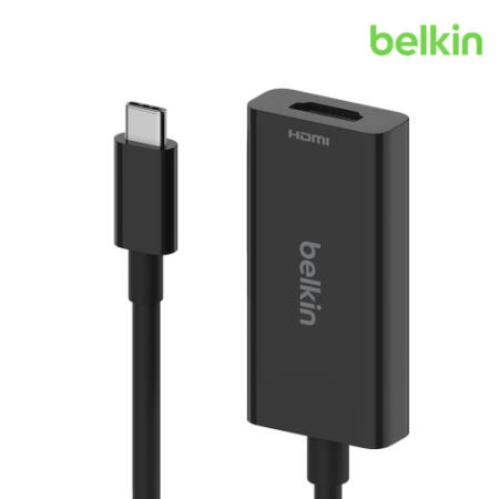 벨킨 USB-C to HDMI 2.1 암 어댑터 컨버터 젠더 HDR HDCP 2.2 4K 8K AVC013bt