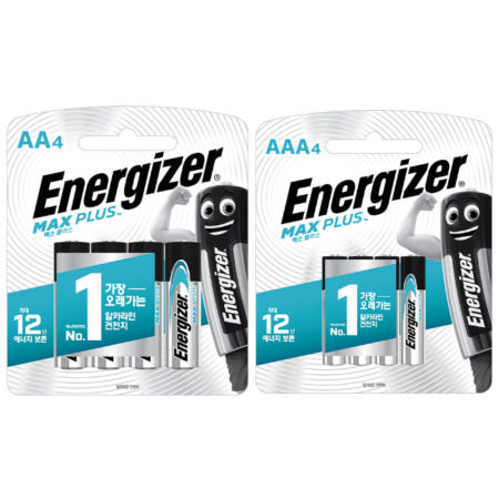 [energy singapore ltd]에너자이저 AA AAA 맥스 플러스 알칼라인 건전지 4입