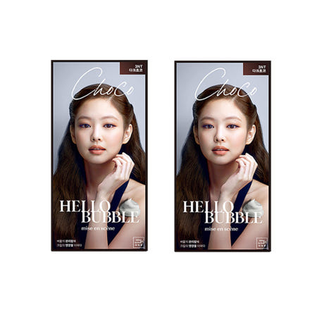 미쟝센 헬로 버블 거품 염색약 3NT 다크초코턴컬러 2개