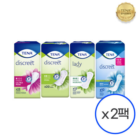 테나 레이디x2팩 울트라 미니 노말 엑스트라 / 경증요실금패드