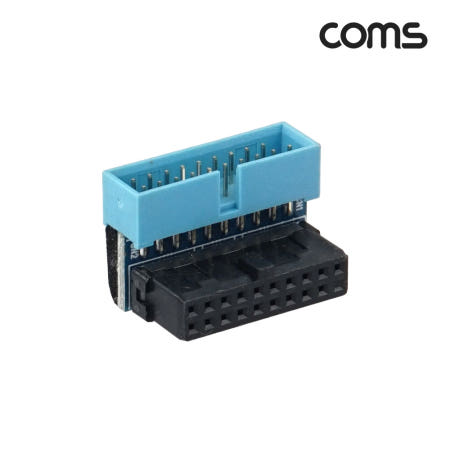 컴스 USB 3.0 19-20핀 연장 젠더 하향꺾임 M F 메인보드 마더보드 /JA169