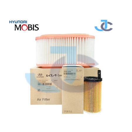 [현대모비스]현대 순정품 포터2 신형 22년형 유로6 엔진오일필터 세트 28113 4F000 / 26360 4A900