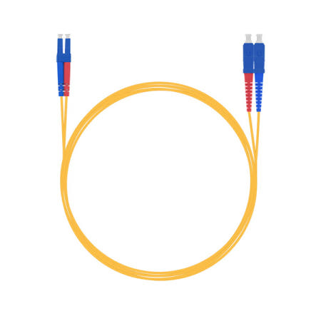 [이지넷유비쿼터스]LC-SC 광 패치코드 케이블 1M/싱글모드/점퍼코드/SFP