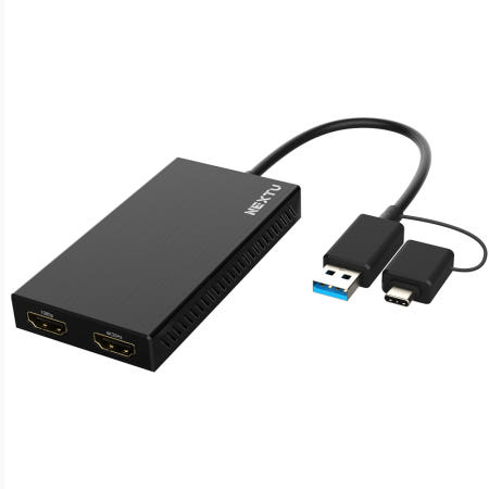 [이지넷유비쿼터스]넥스트유 노트북모니터2개연결 USB C/A 듀얼 HDMI 5322TCH-DUAL