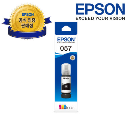 엡손 정품 T09D100 검정 잉크 L8050 L18050 무한잉크 리필 057 T09D