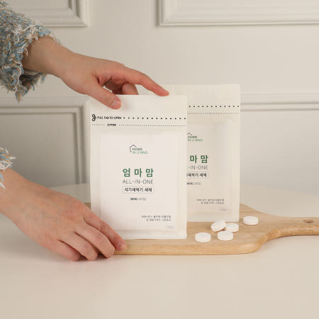 엄마맘 식기세척기 세제 린스 1종 올인원 삼성 엘지 SK 밀레 6인용 호환 식세기 90개