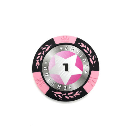[모핏코리아]정품 카지노칩 고급형 스타 포커 칩 국제규격 홀덤 보드 게임 볼마커 숫자(1)