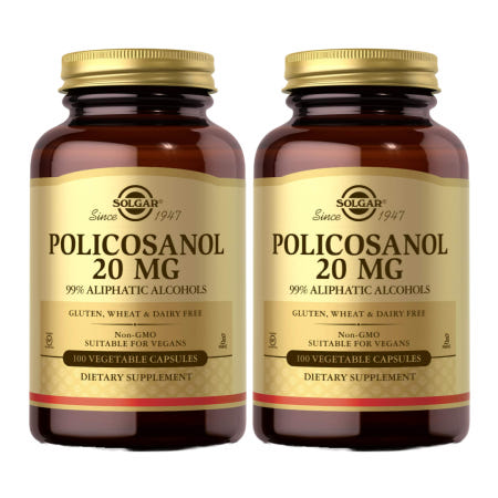 [해외]폴리코사놀 솔가 Solgar Policosanol 20mg 100베지캡슐 2개세트