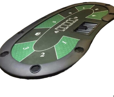 [해외]바카라 보드 타원형 접이식 텍사스 홀덤 게임 테이블